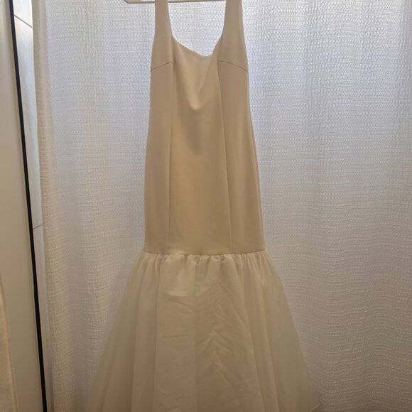 Anthropology Square Neck Trumpet Maxi Dress - Picture 6 of 6